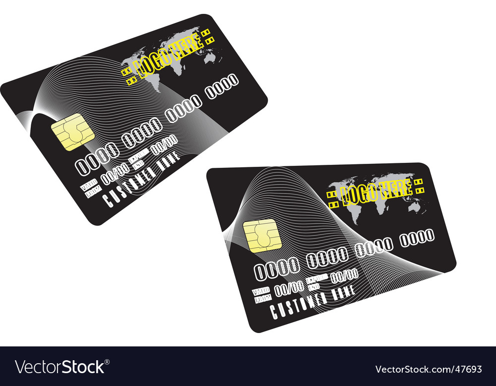 Black cards Royalty Free Vector Image - VectorStock