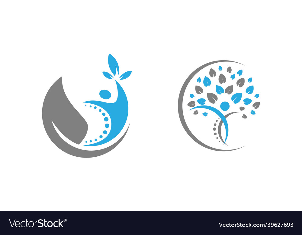 Chiropractic logo design and medical health ca