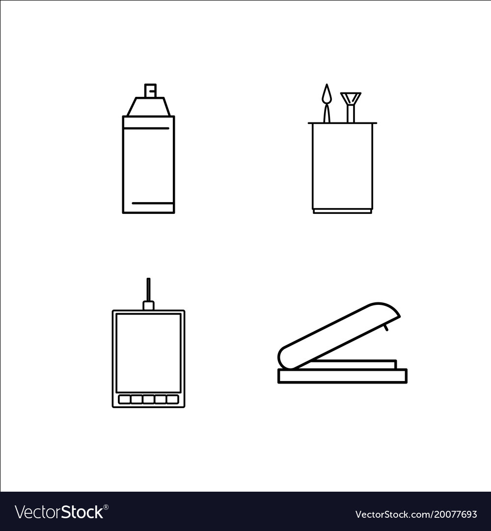 Design and studio simple linear icon setsimple