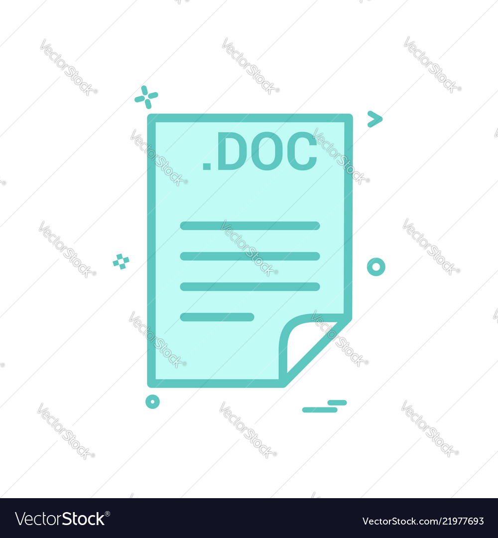 Doc application download file files format icon
