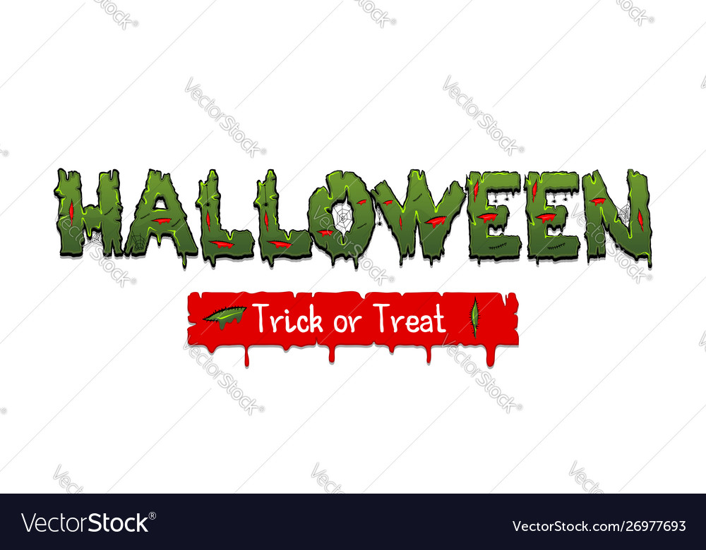 Happy halloween party comic text font pop art vector image Happy halloween party comic text font pop art