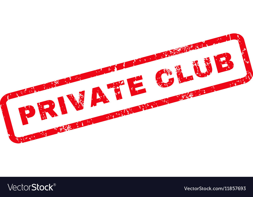 Private club rubber stamp