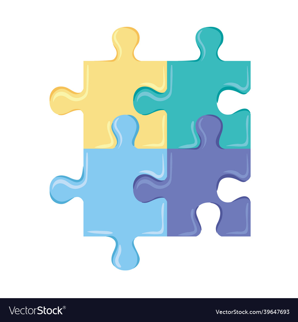 Puzzle pieces Royalty Free Vector Image - VectorStock