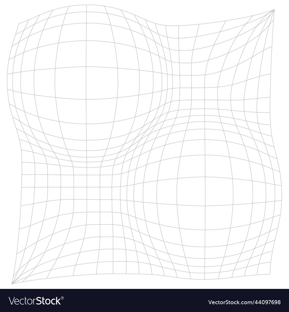 Abstract 3d generative glitched grid wireframe