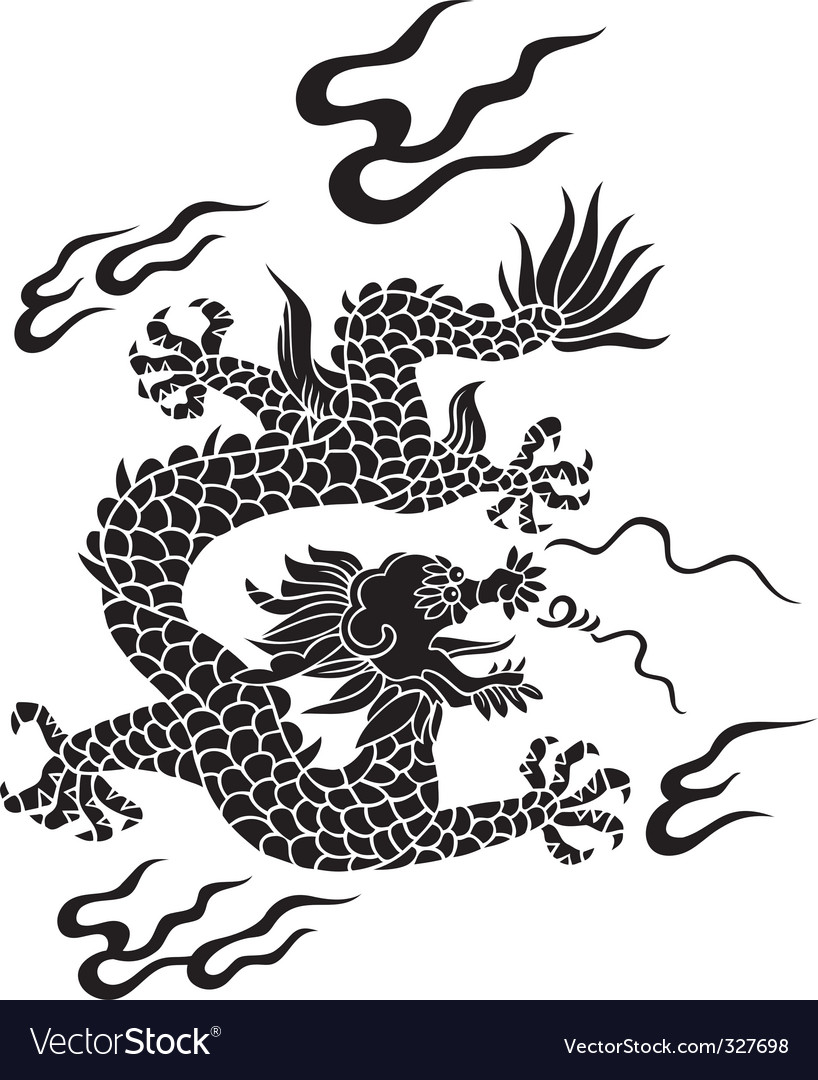 Chinese dragon Royalty Free Vector Image - VectorStock