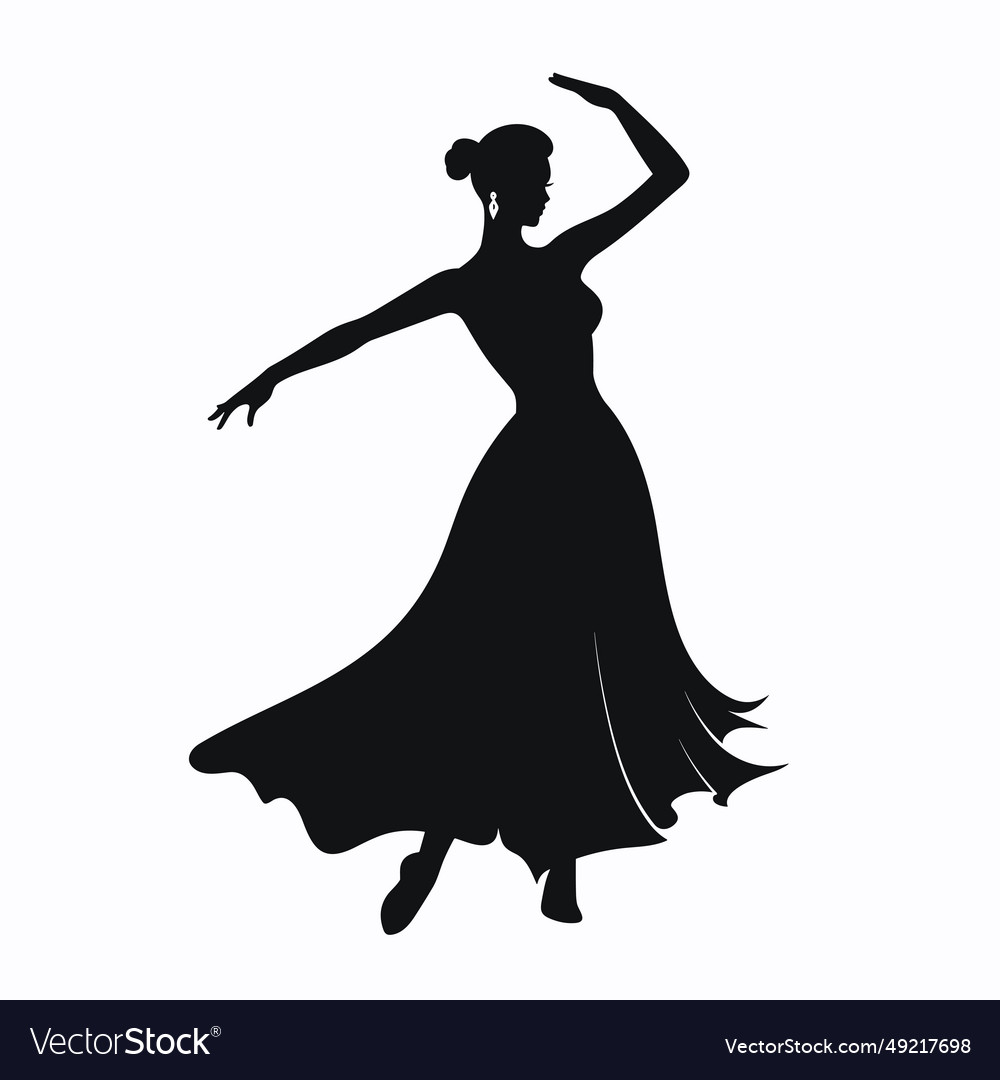 Dancer black icon on white background