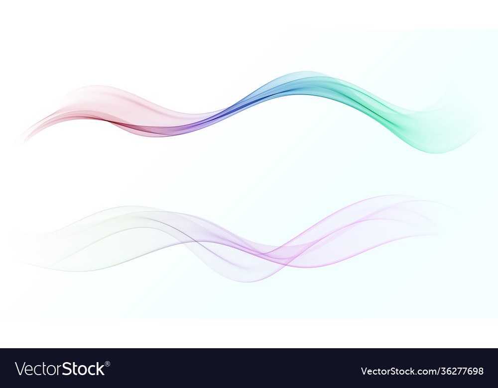 Flowing waves water blue abstract background vector image Flowing waves water blue abstract background