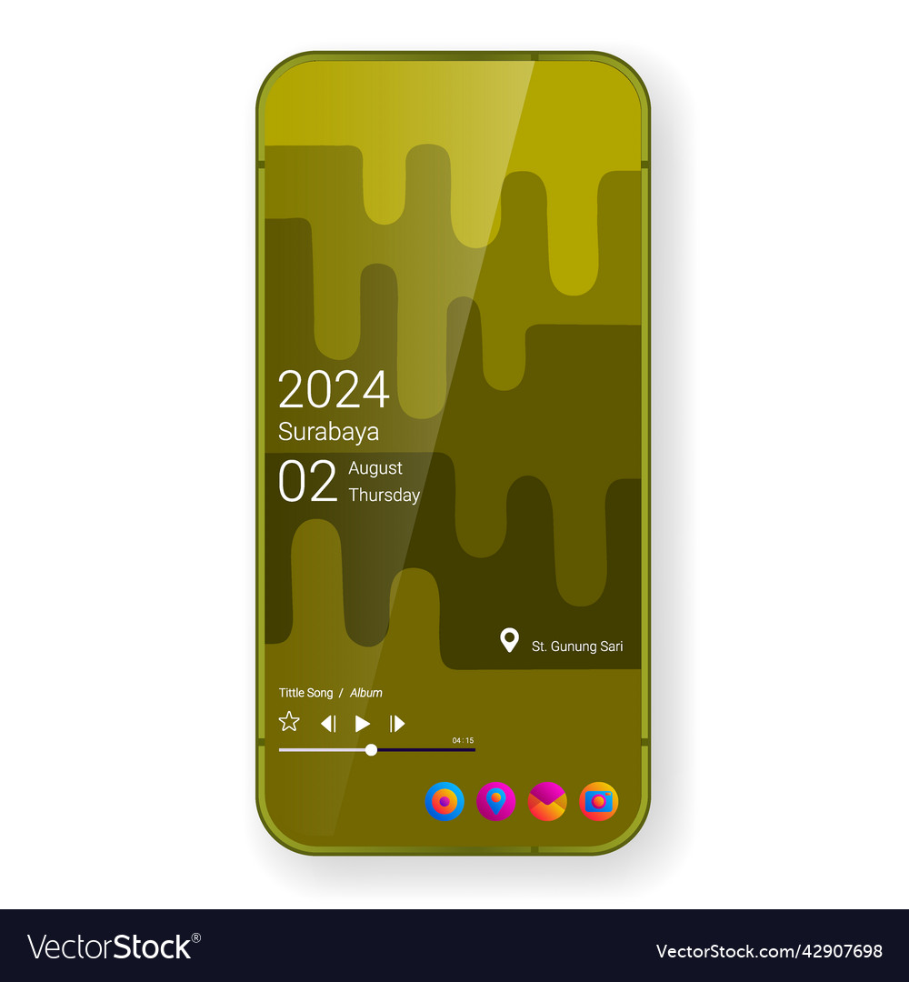 Home screen layout mobile app user interface