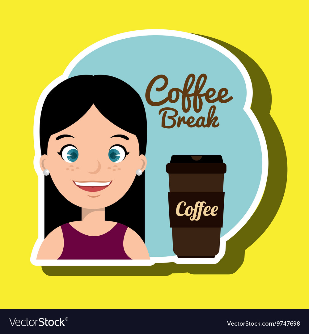 People and coffee icon design