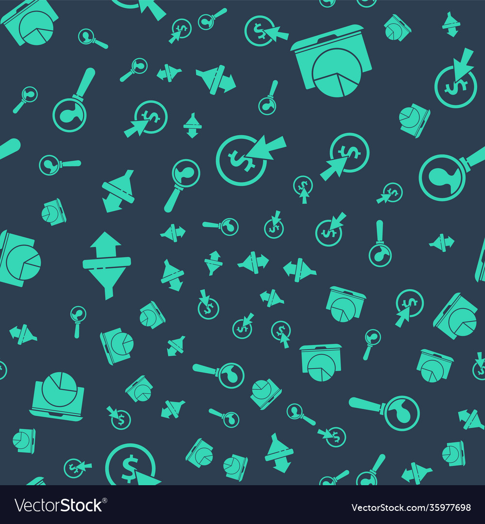 Set cursor and coin laptop with graph chart vector image Set cursor and coin laptop with graph chart