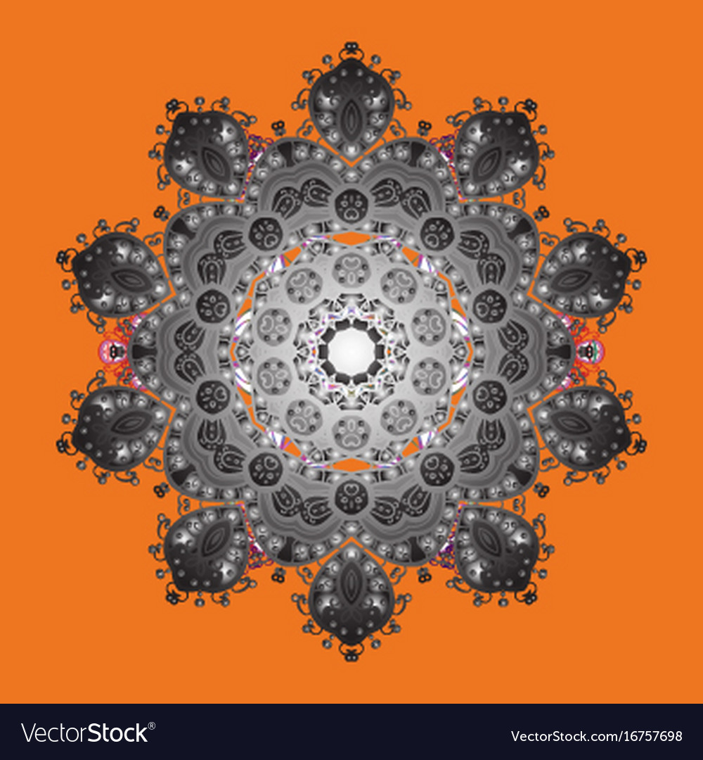 Snowflake simple snow on colorful background