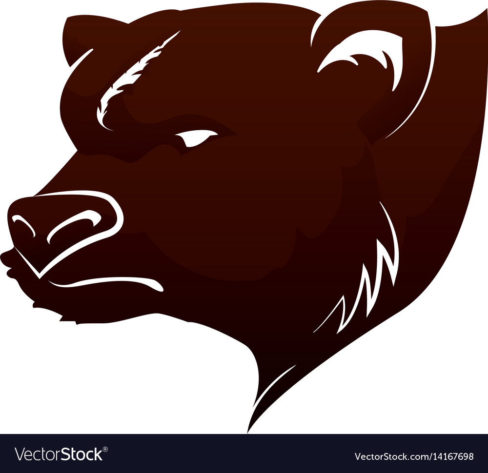 Stock market bear Royalty Free Vector Image - VectorStock