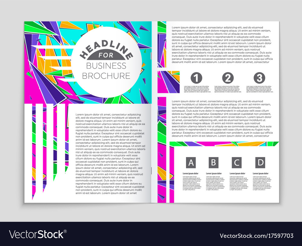 Abstract layout background set for art