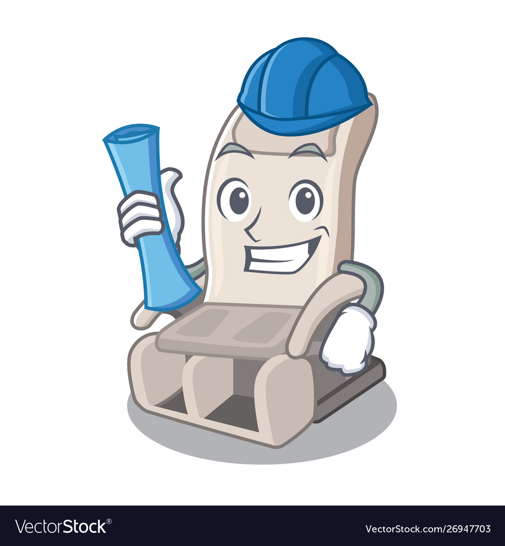 Architect massage chair in mascot shape