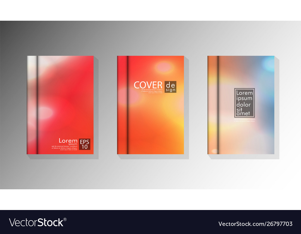 Collection book cover backgrounds Royalty Free Vector Image