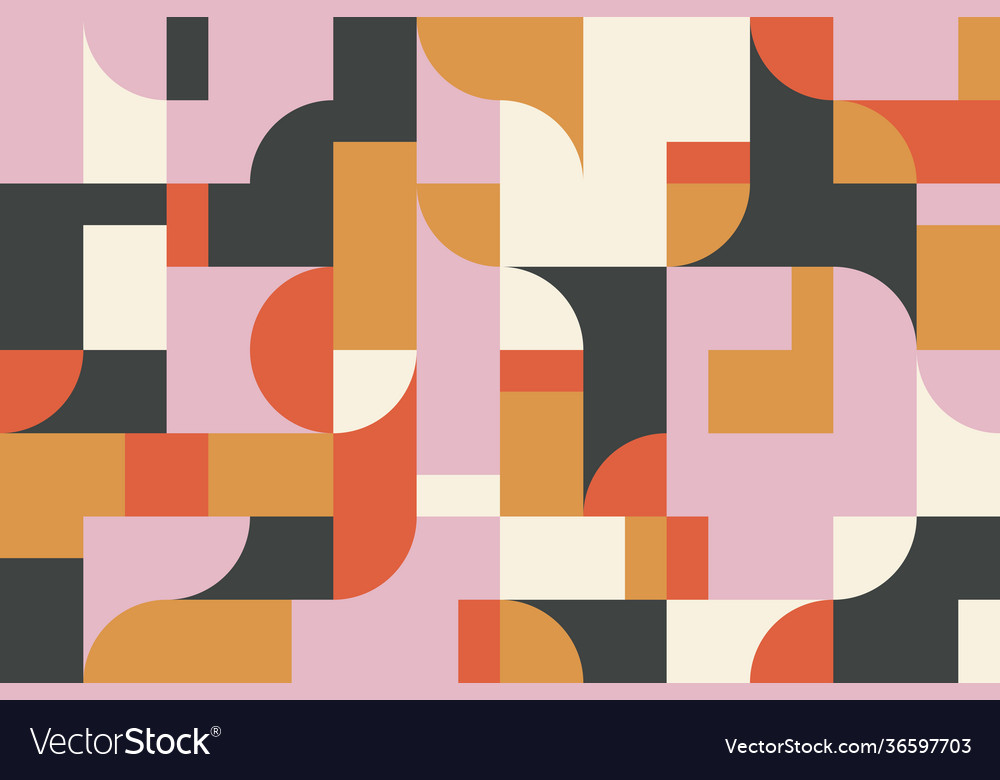 Deconstructed abstract pattern design vector image Deconstructed abstract pattern design