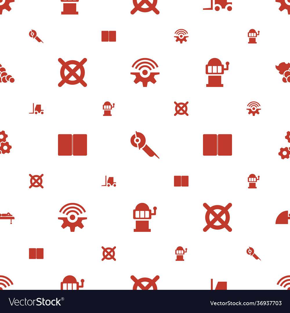 Machine icons pattern seamless white background