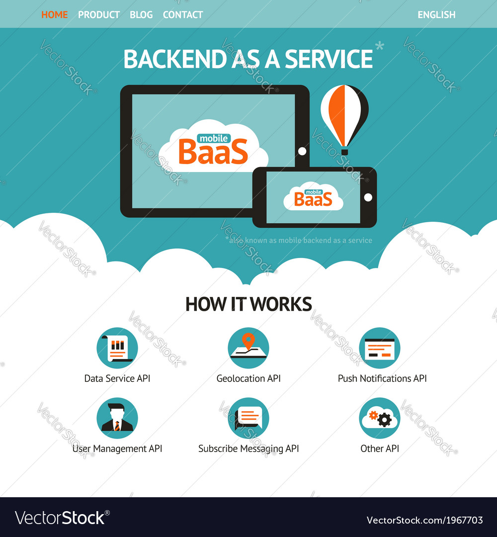 Mobile Backend Website Template