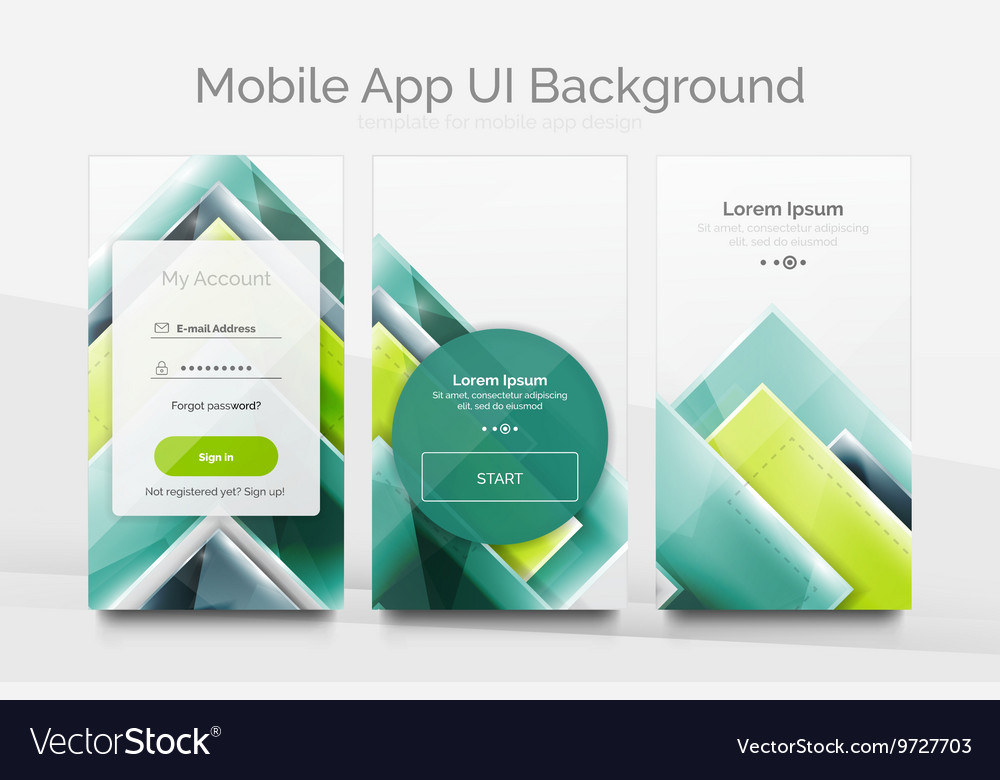Mobile background ui