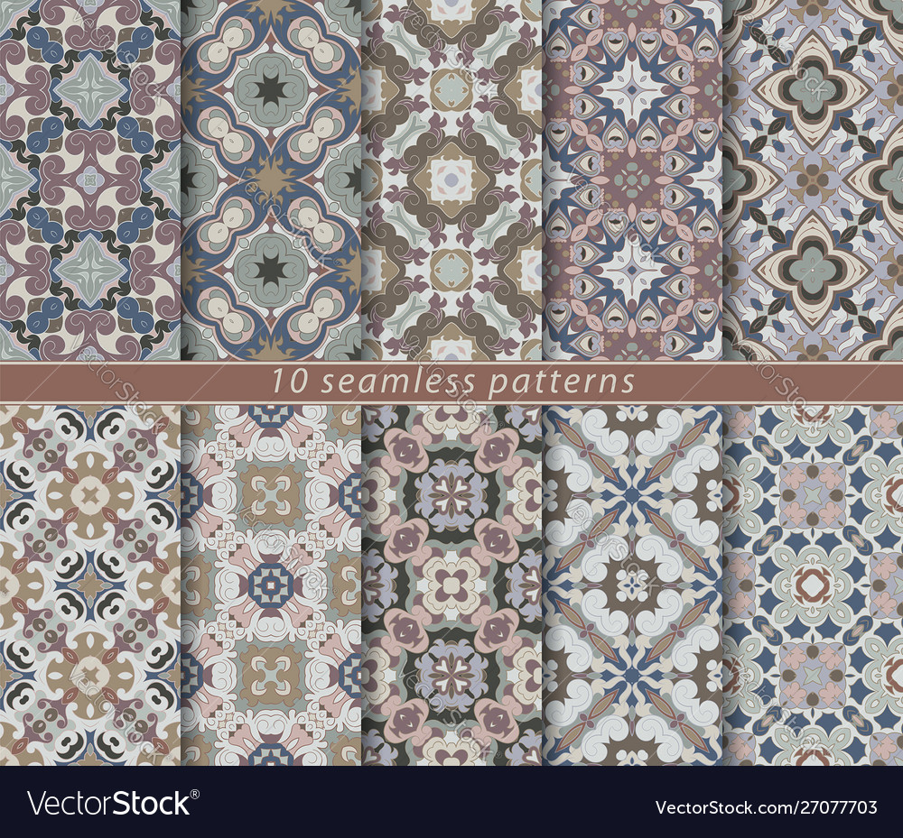 Set seamless pattern