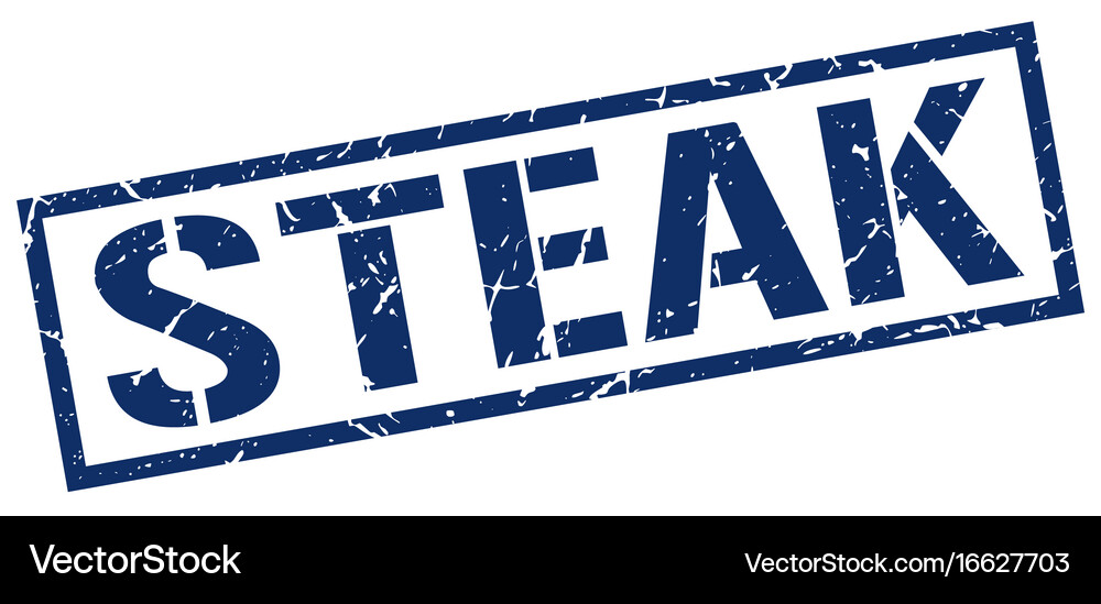 Steak stamp Royalty Free Vector Image - VectorStock
