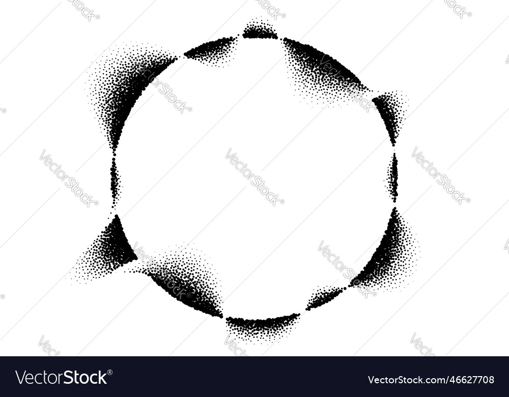 Abstract background with wave of scattered dots vector image Abstract background with wave of scattered dots