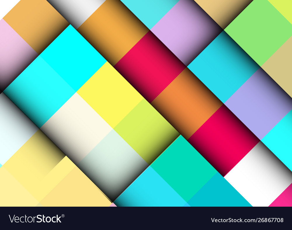 Abstract colorful background with square frames vector image Abstract colorful background with square frames
