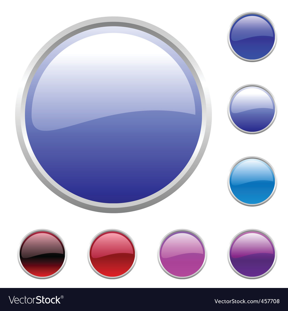 Buttons set Royalty Free Vector Image - VectorStock