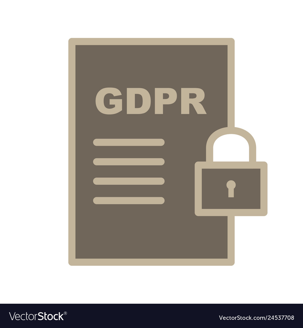 Gdpr security document icon