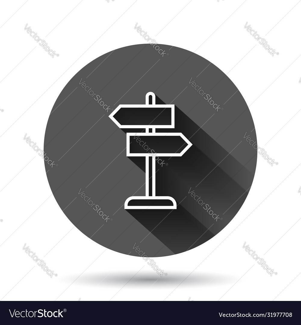 Road Intersection Signpost Icon