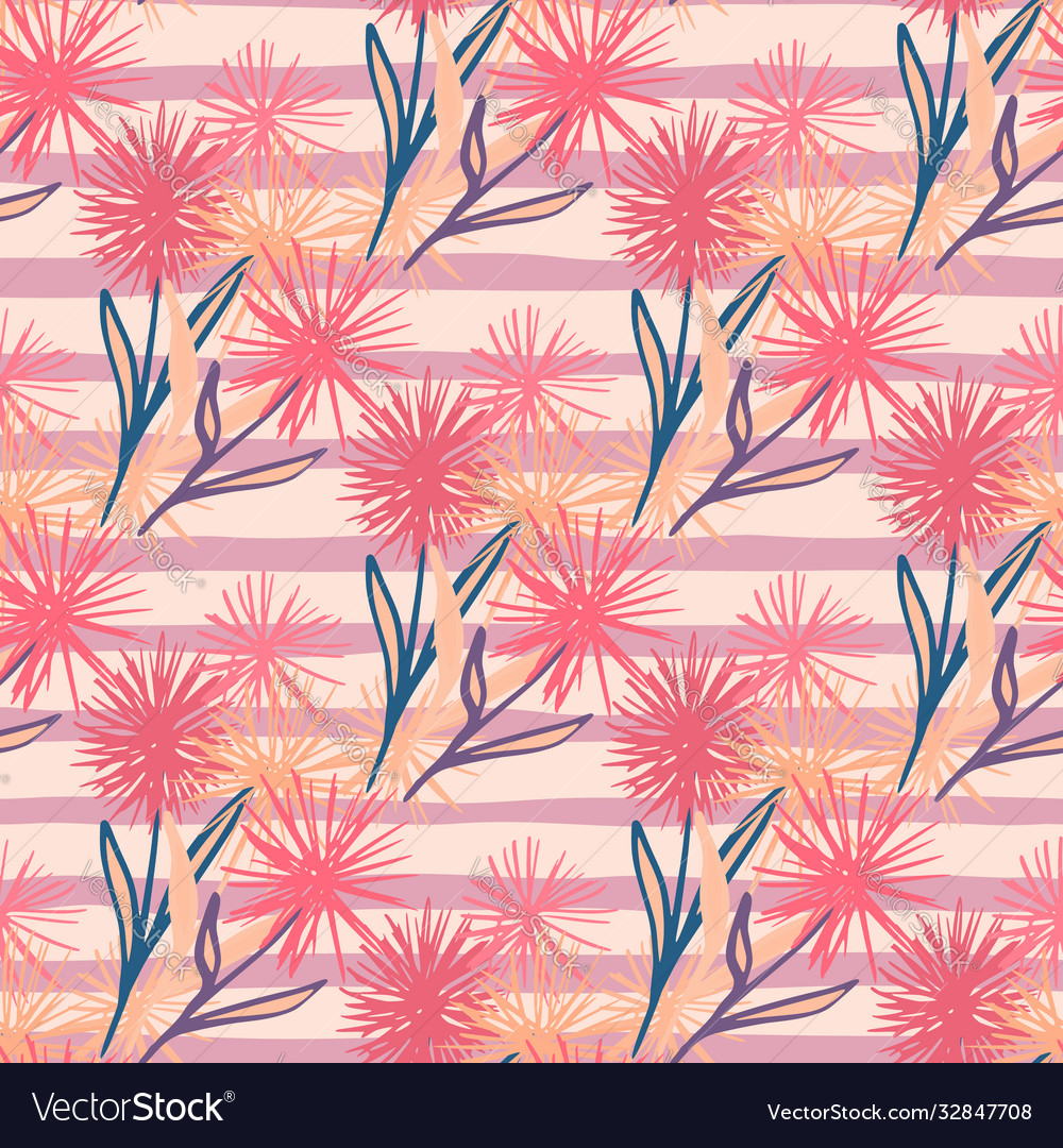 Seamless pattern with dandelion abstract vector image Seamless pattern with dandelion abstract