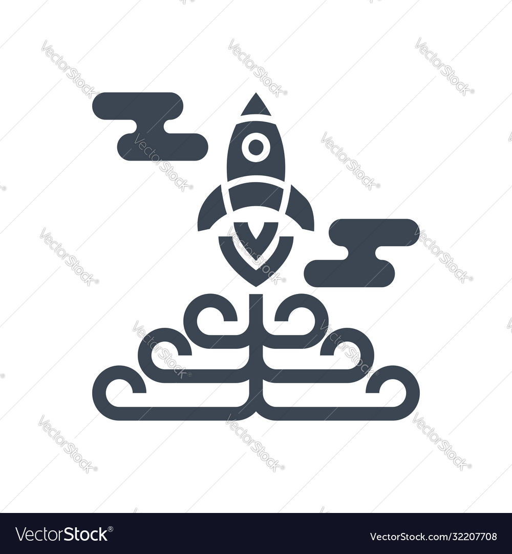 Strategy for victory glyph icon vector image Strategy for victory glyph icon