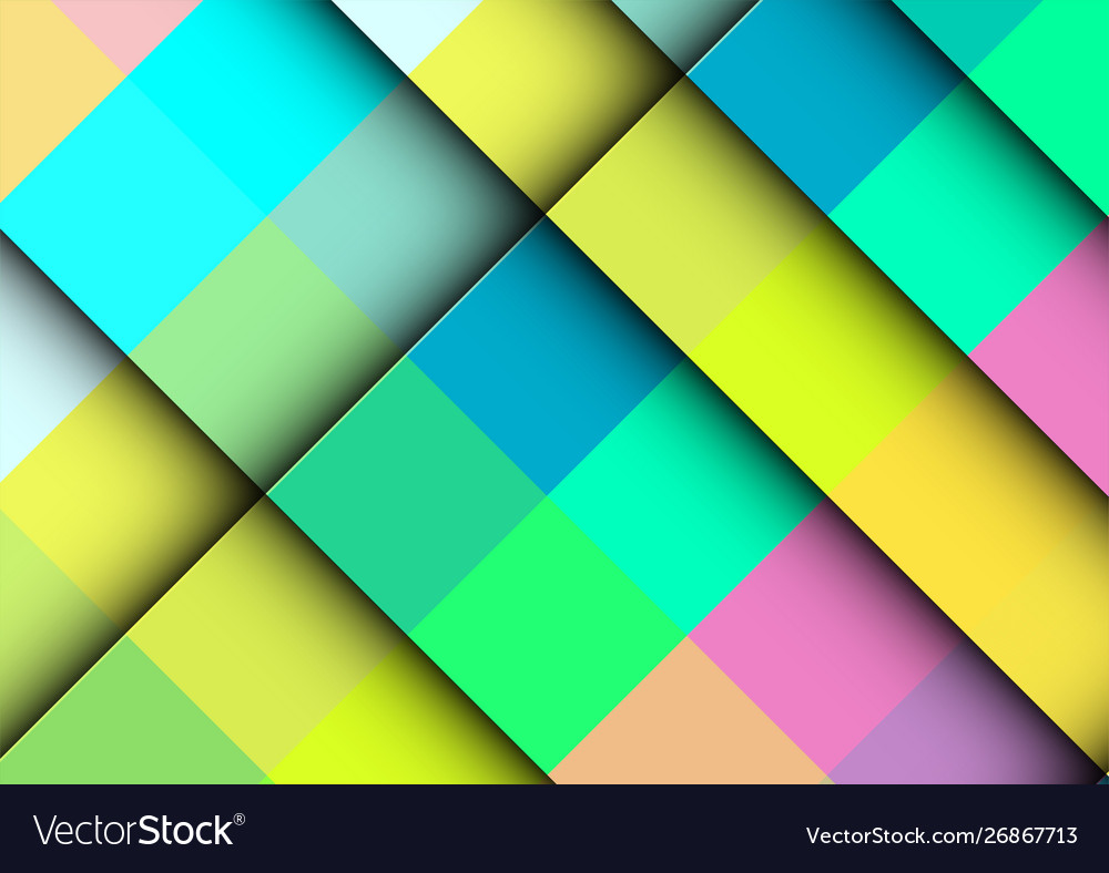 Abstract colorful background with square frames vector image Abstract colorful background with square frames