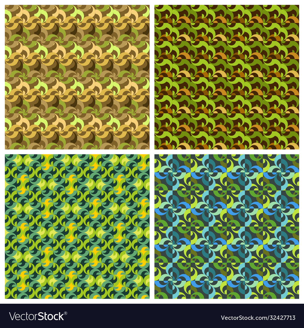 Abstract geometric elements patterns set vector image Abstract geometric elements patterns set