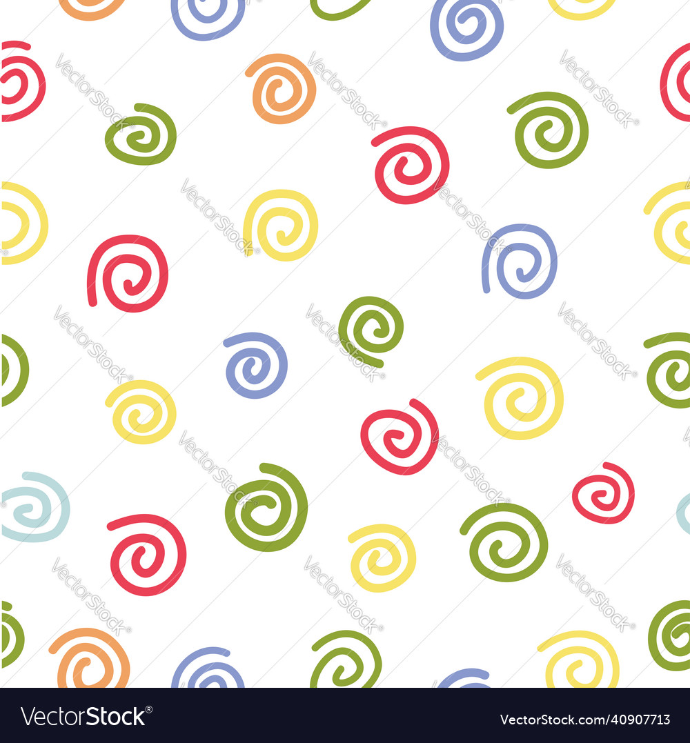 Black simple seamless pattern smooth wave or worm vector image Black simple seamless pattern smooth wave or worm