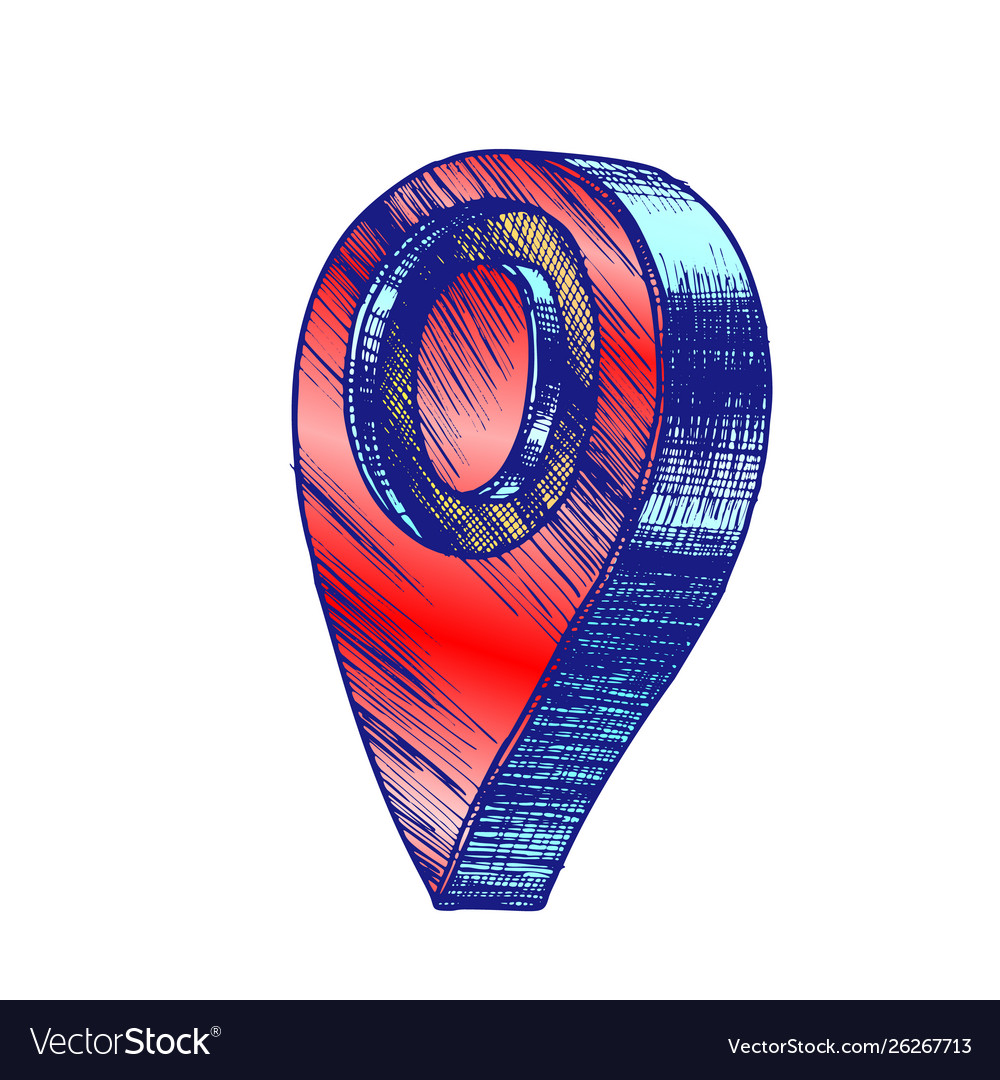 Farbnavigation Kartenzeiger gps Standortsymbol vector image Farbnavigation Kartenzeiger gps Standortsymbol
