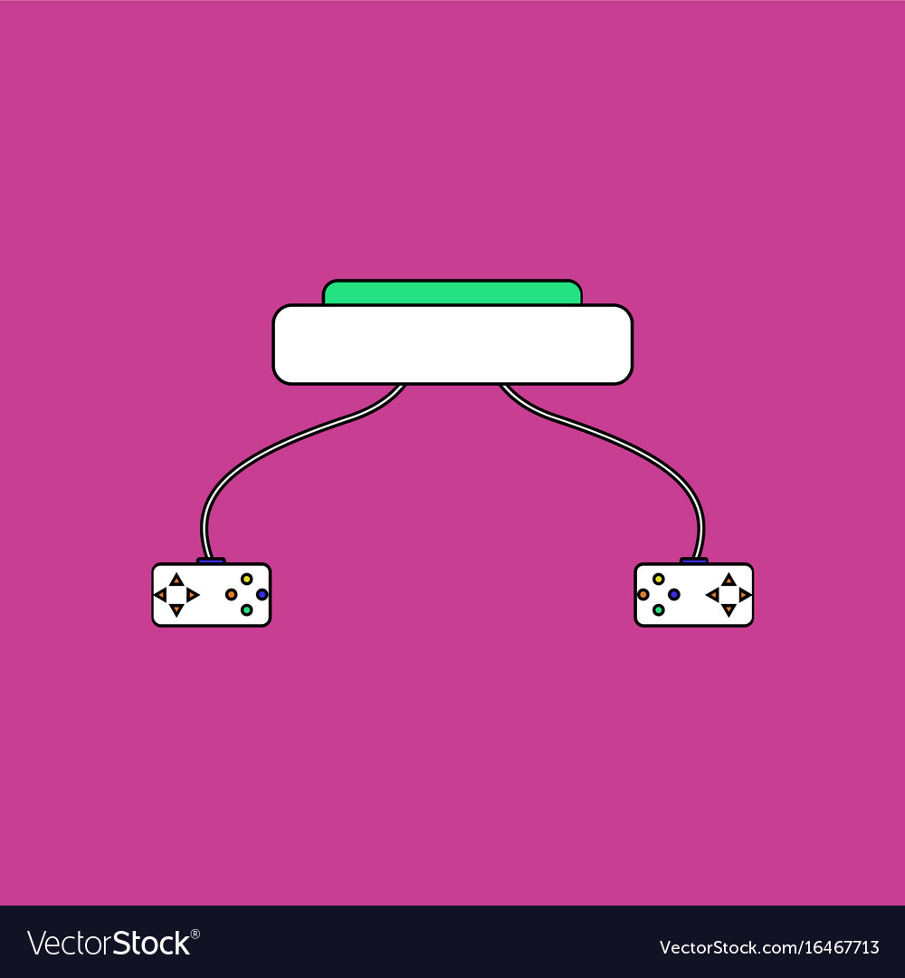 Flat icon design collection children game console