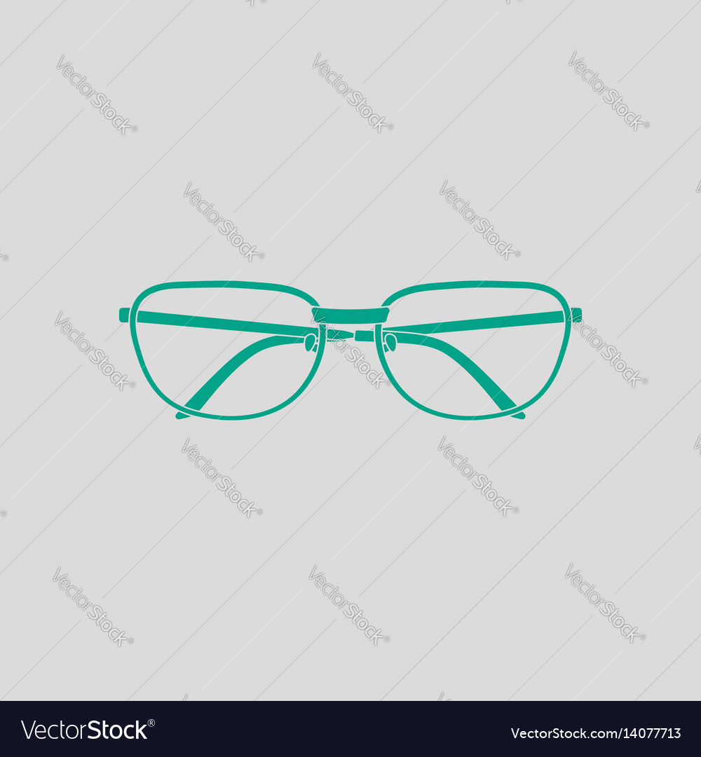 Glasses Icon Royalty Free Vector Image Vectorstock 6566