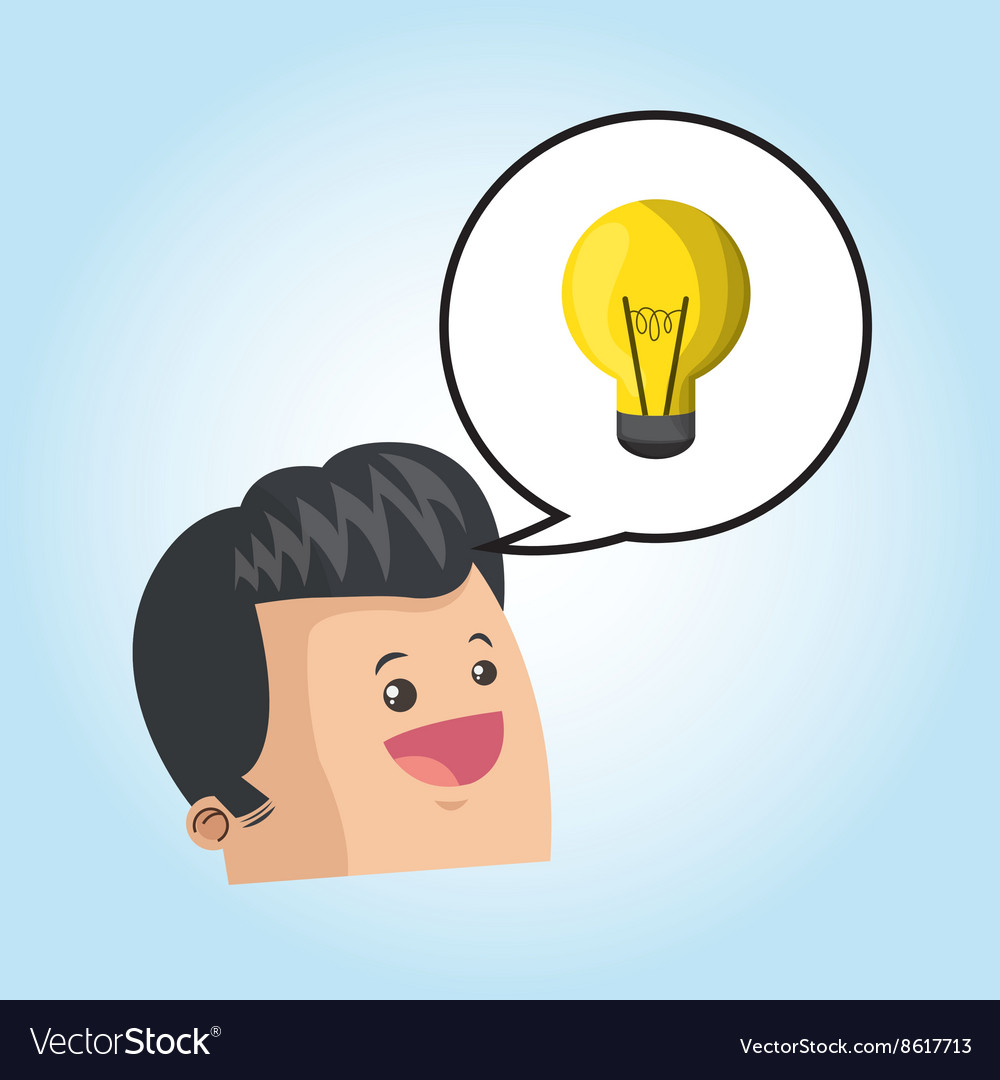 Idea design bulb icon thinking concept Royalty Free Vector