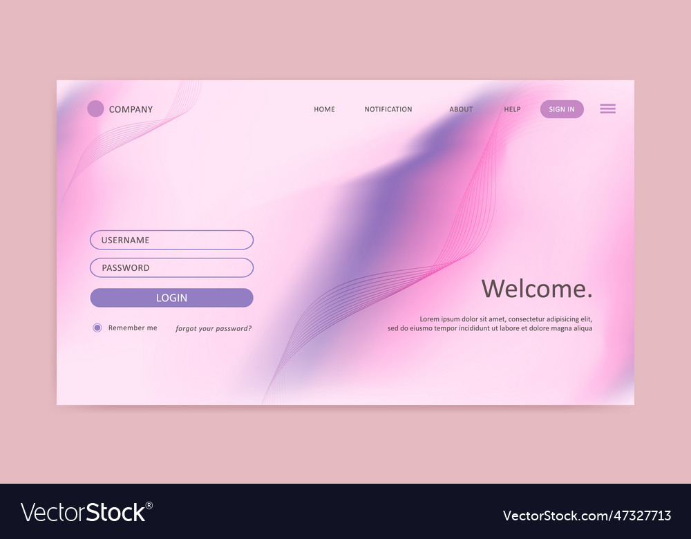 Landing page gradient mesh background