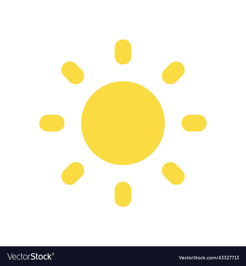 Light mode flat color ui icon vector image Light mode flat color ui icon