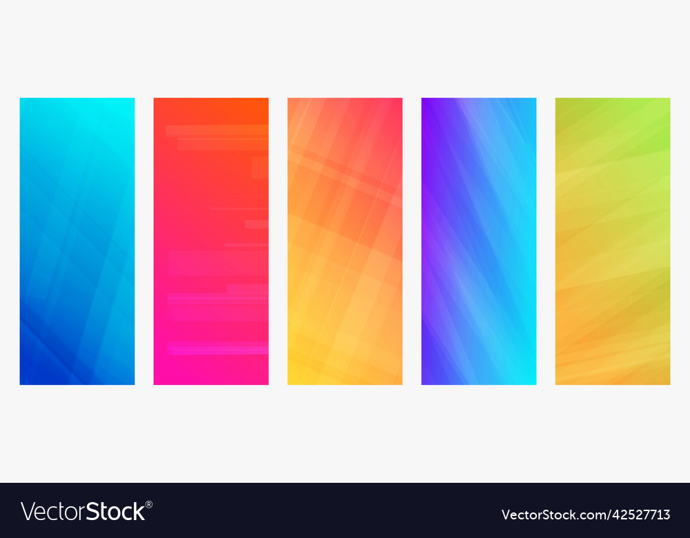 Modern colorful gradient background with lines vector image Modern colorful gradient background with lines