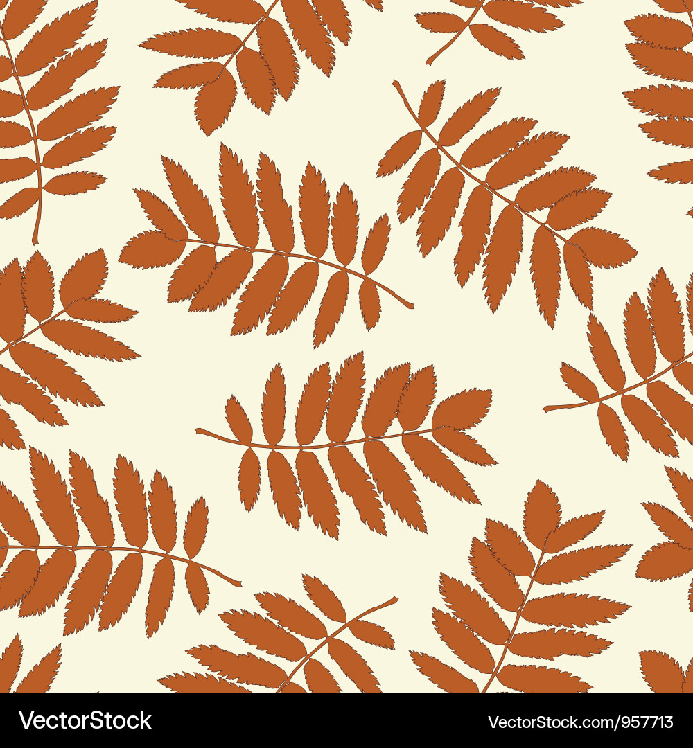 Seamless pattern with autumn leaves Royalty Free Vector