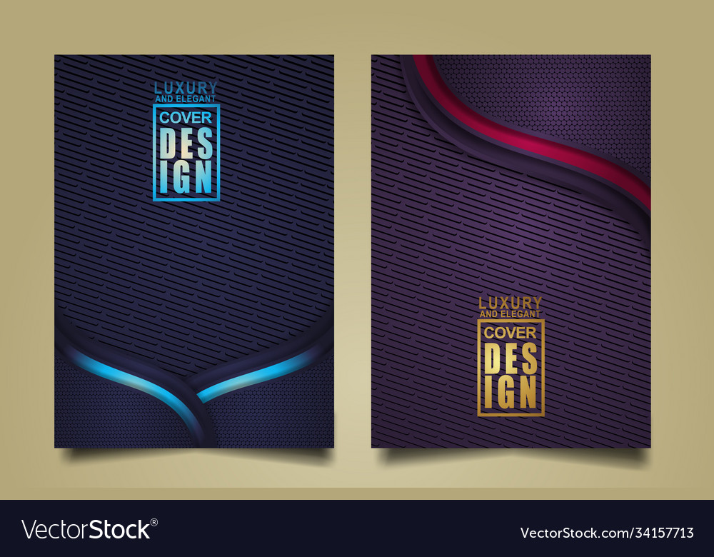 Set cover design template with luxury and elegant Vector Image