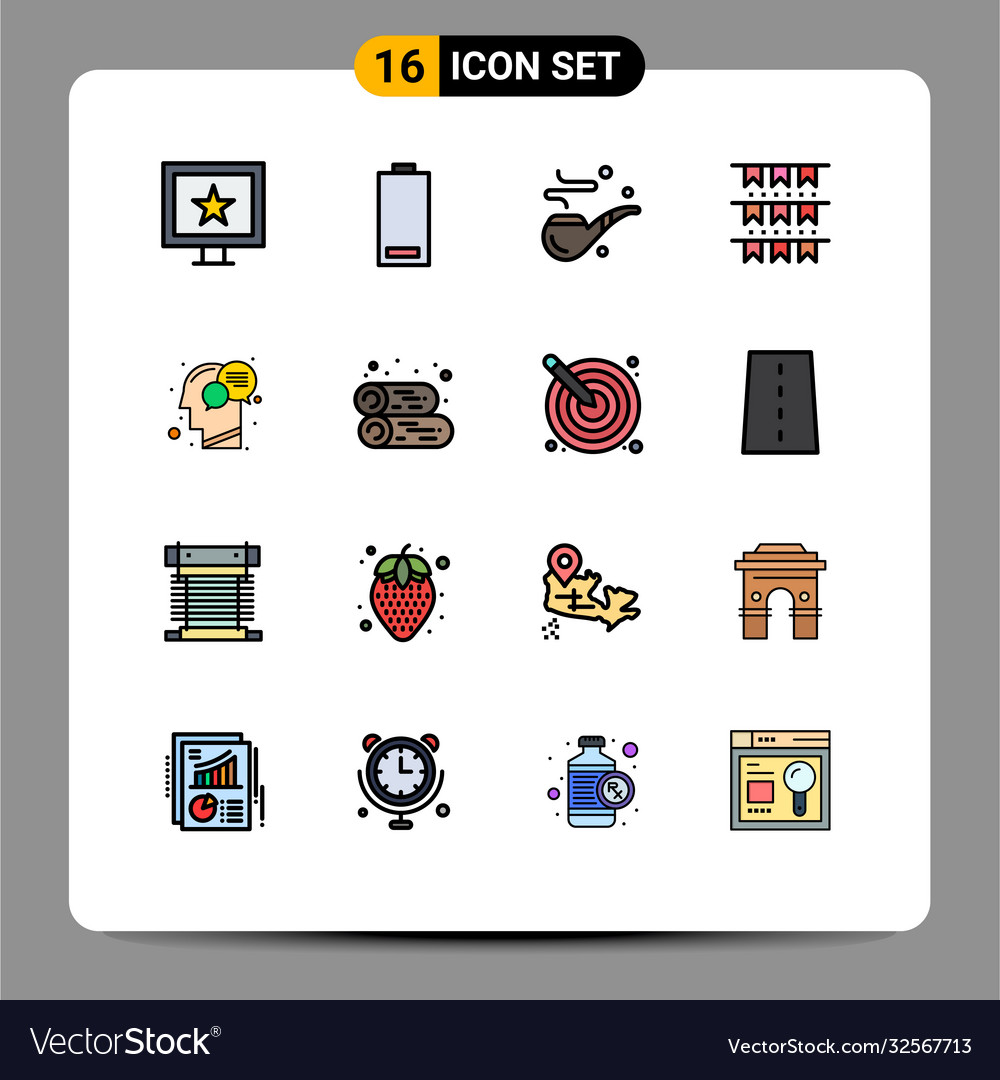User interface pack 16 basic flat color filled