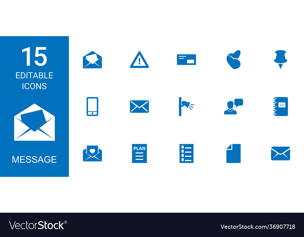 15 message icons