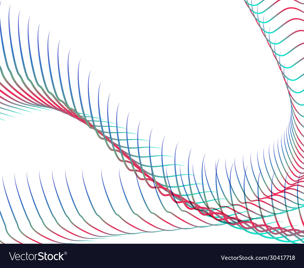 Abstract background blend wave line design vector image Abstract background blend wave line design