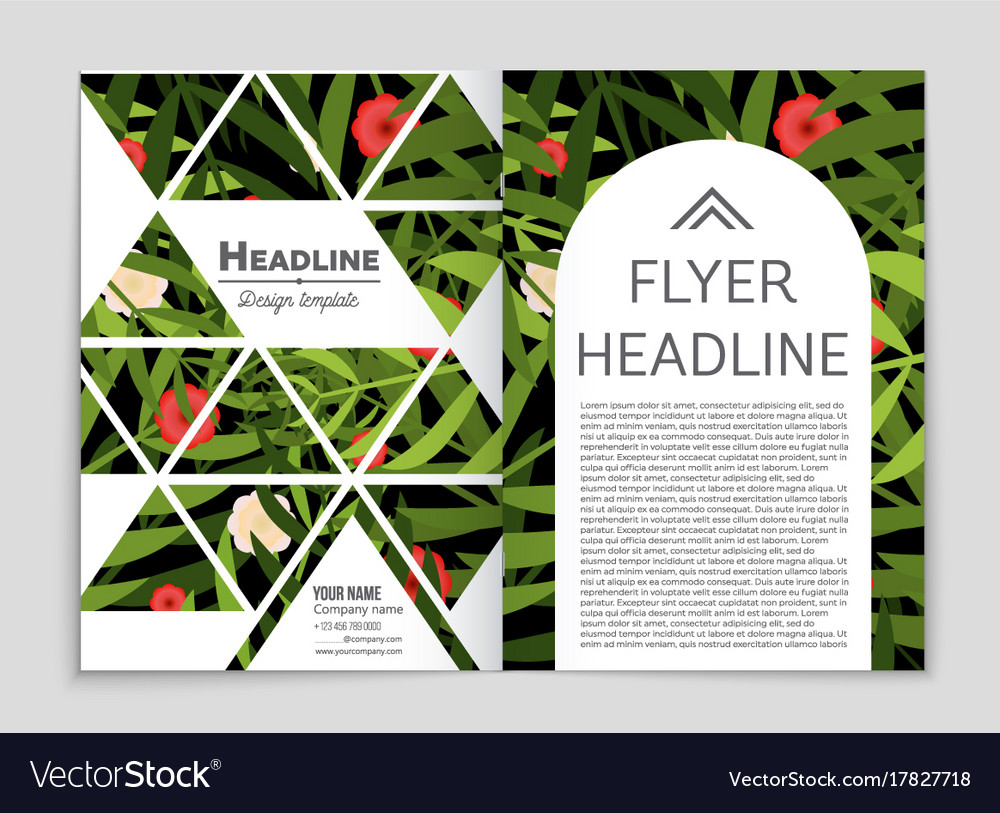 Abstract layout background set for art