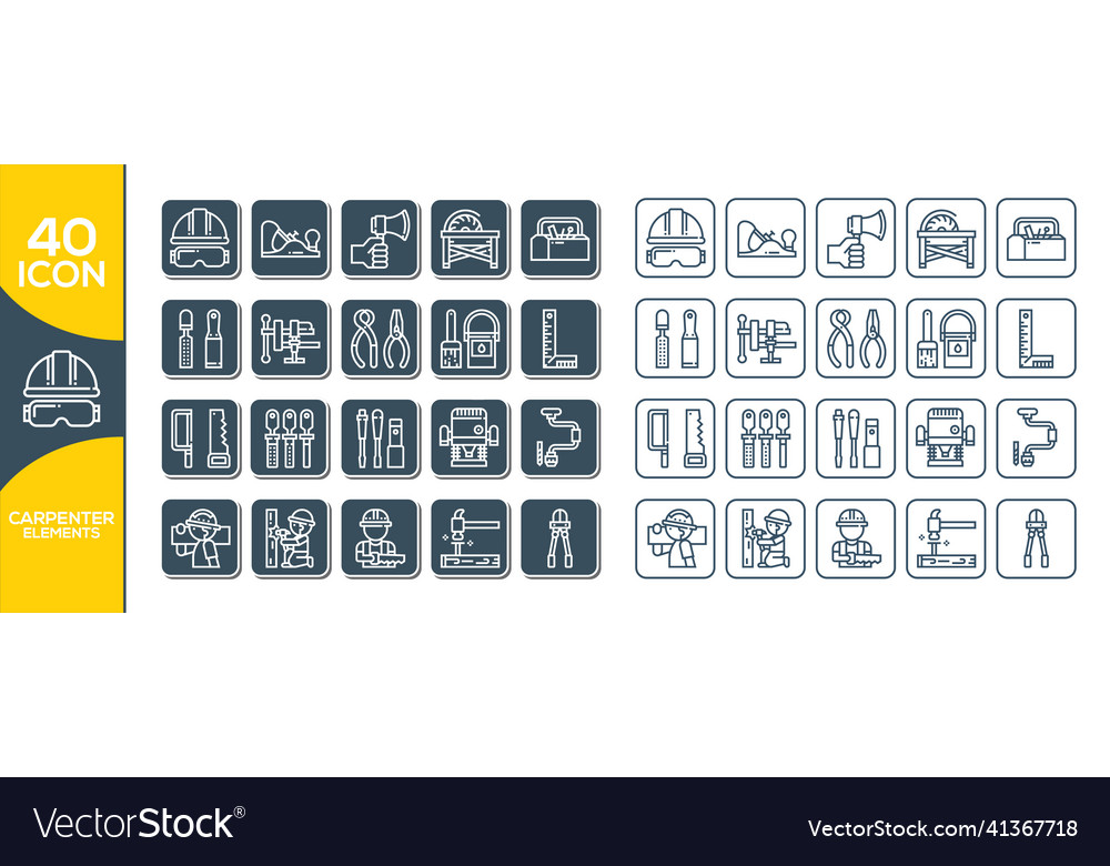 Big data line icons set of analysis related