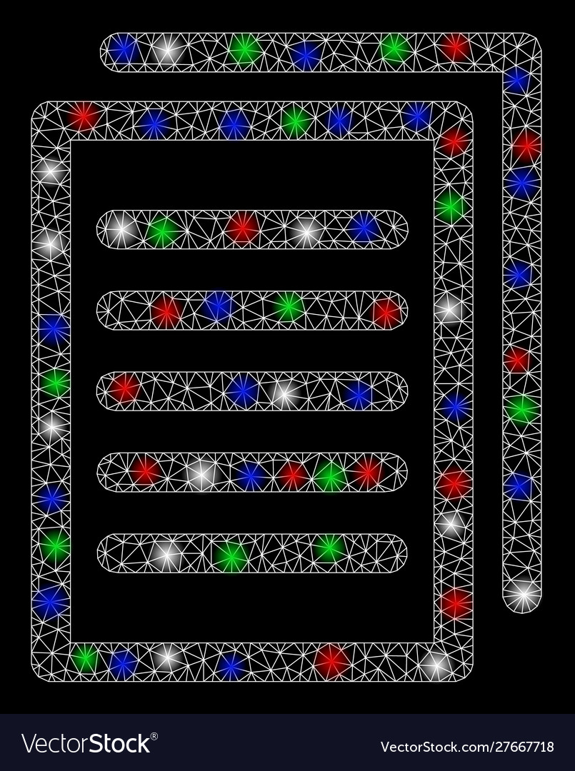 Bright mesh network copy with light spots